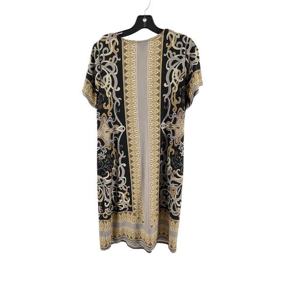 SNAP Women's Short Sleeve V Neck Stretch Knit Tunic Dress Size 2X - Picture 5 of 10